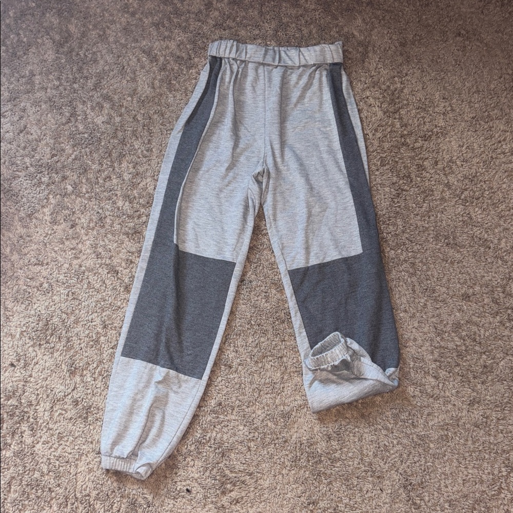 SHEIN Two-Tone Gray Joggers